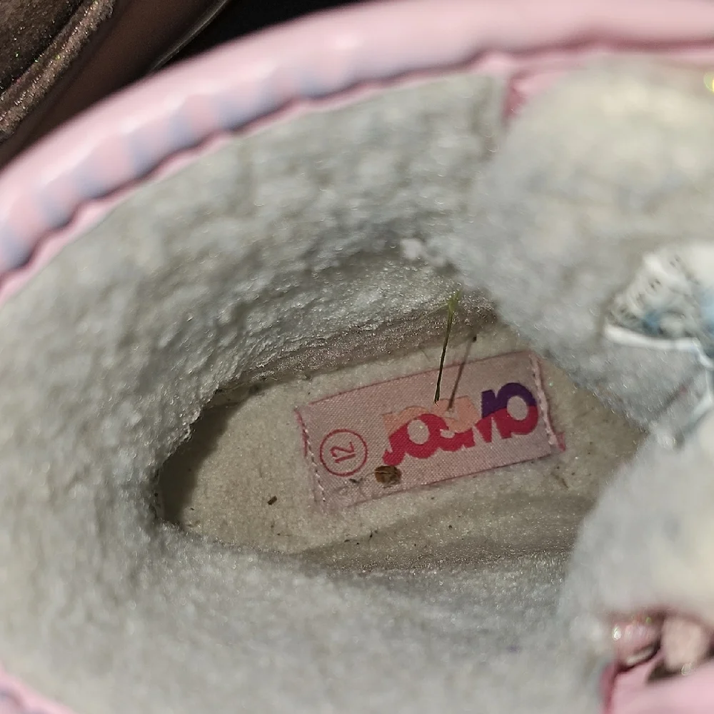 Josmo Pink Kids Faux Fur Lined Winter Boots